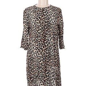 EQUIPMENT Silk Women's Leopard Aubrey Dress, size small